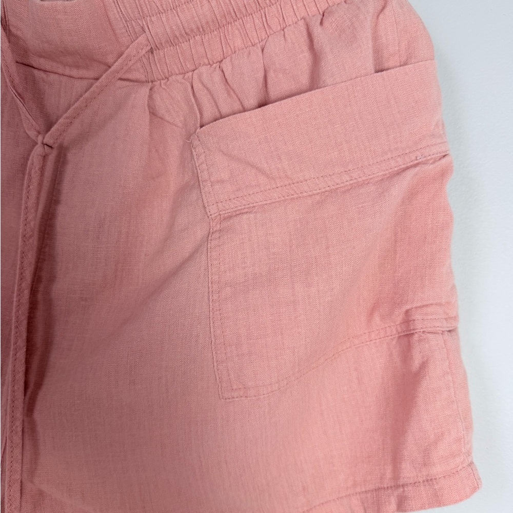 Women's Pink Cargo Shorts - Picture 3 of 9